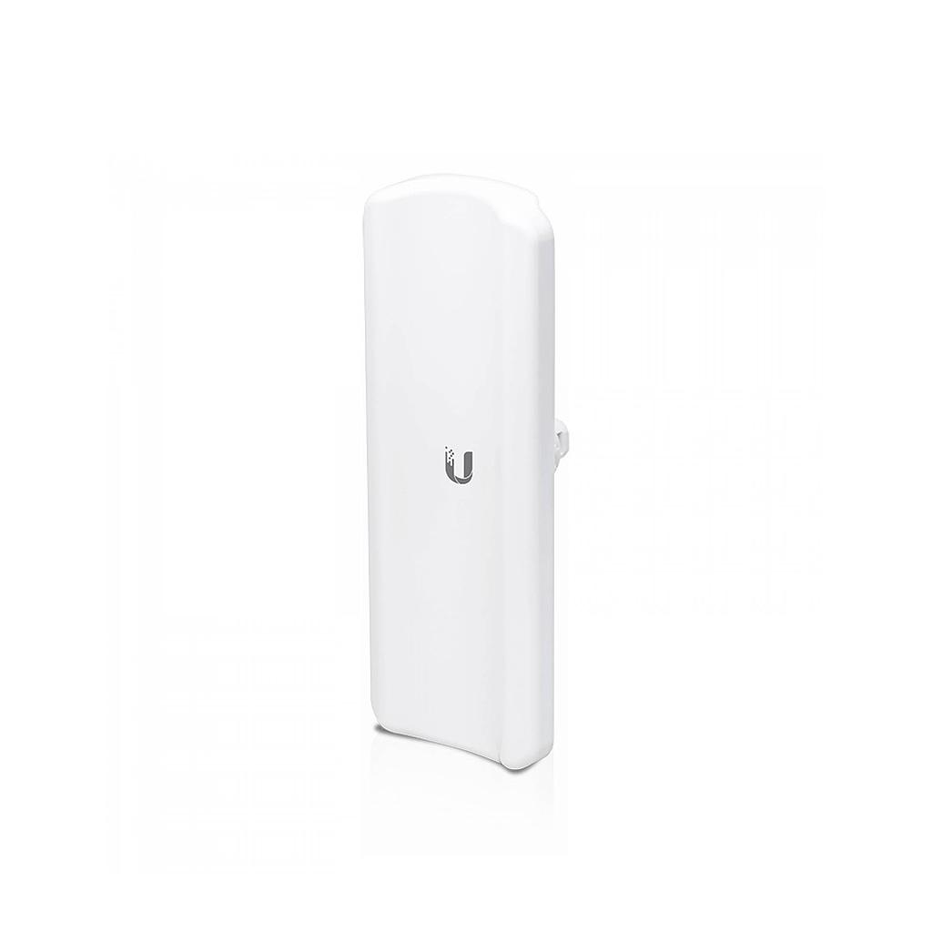 Estación base: antena sectorial de 5 GHz, 90°, 17 dBi con radio integrado, tecnología AirMax AC, para redes punto a multipunto (PtMP), capacidad: +450 Mbps, +50 clientes, +12kms., marca Ubiquiti.