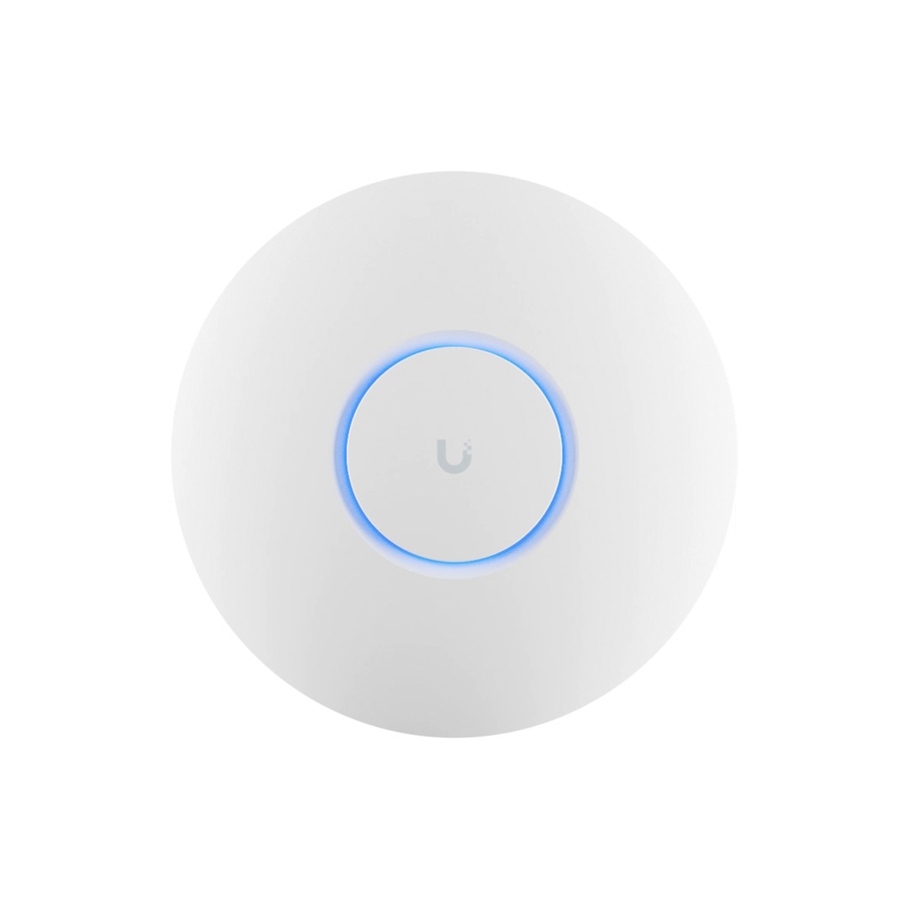 Access Point Wi-Fi 6 Unifi, compacto bajo costo, doble banda, 4x4(DL MU-MIMO), Uplink GbE, PoE 802.3af, +300 clientes, montaje techo, 115 m², marca Ubiquiti.