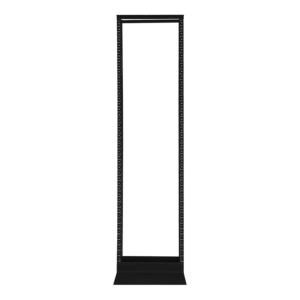 Rack de 2 postes de 42U, incluye bases de sujeción y tornillos, color negro, marca Nextlink