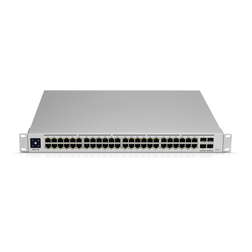 [USW-PRO-48] Switch Unifi profesional 48 puertos, capa 3 administrable, puertos: (48) RJ45 de 1GbE y (4) SFP+ de 10G, marca Ubiquiti.