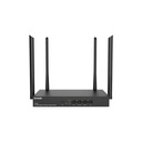 Router multi-WAN para redundancia AC1200, Wi-Fi- doble banda 2.4GHz - 5GHz, puertos: 4*GE (1~3 WAN/1~3 LAN), antenas: 4x5dBi + 4 amplificadores, balanceo de carga y backup, portal cautivo, marca Tenda
