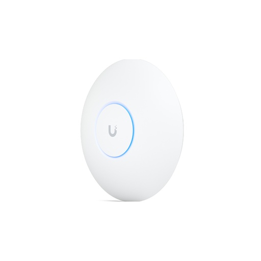 [U7-Pro-Max] Access Point Wi-Fi 7 Unifi Profesional Max, alto densidad, triple banda 2.4, 5 y 6 GHz 8 streams espaciales, Uplink 2.5 Gbps, PoE+, +500 clientes montaje en techo, 160 m², marca Ubiquiti.