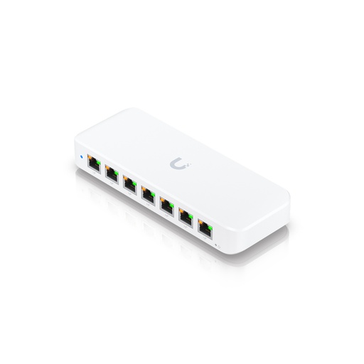 [USW-Ultra] Switch Unifi USW-Ultra, capa2, 8 puertos GbE PoE (1 in y 7 out), 42W máximo, gestionado con Unifi network, marca Ubiquiti.
