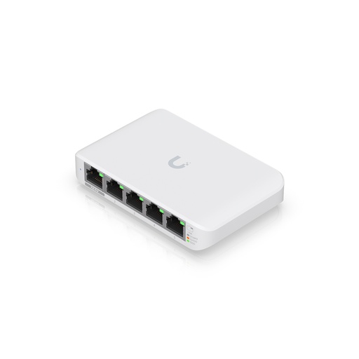 [USW-Flex-Mini] Switch USW-Flex-Mini, capa2 compacto, 5 puertos GbE RJ45, gestionado con Unifi network, marca Ubiquiti.