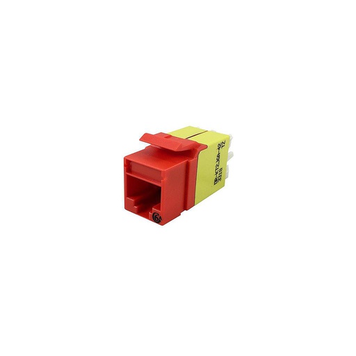 [OR-KT2J6-42] Dado TechChoice certificable, Categoria 6, rojo, tipo Keystone, marca Ortronics