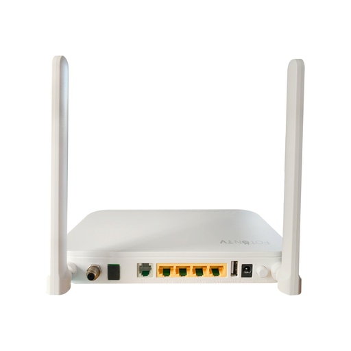 [ONU-G-01] Onu XPON 3 puertos FE, 1 puerto GE, Wi-Fi 2.4Ghz, CATV, marca FOTON