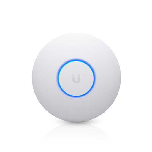 [UAP-nanoHD] Access Point Wi-Fi 5 Unifi, compacto con tecnología Beamforming 1.7 Gbps, doble banda, 6x6(DL MU-MIMO), Uplink GbE, PoE, +200 clientes, montaje techo, 140 m², marca Ubiquiti.